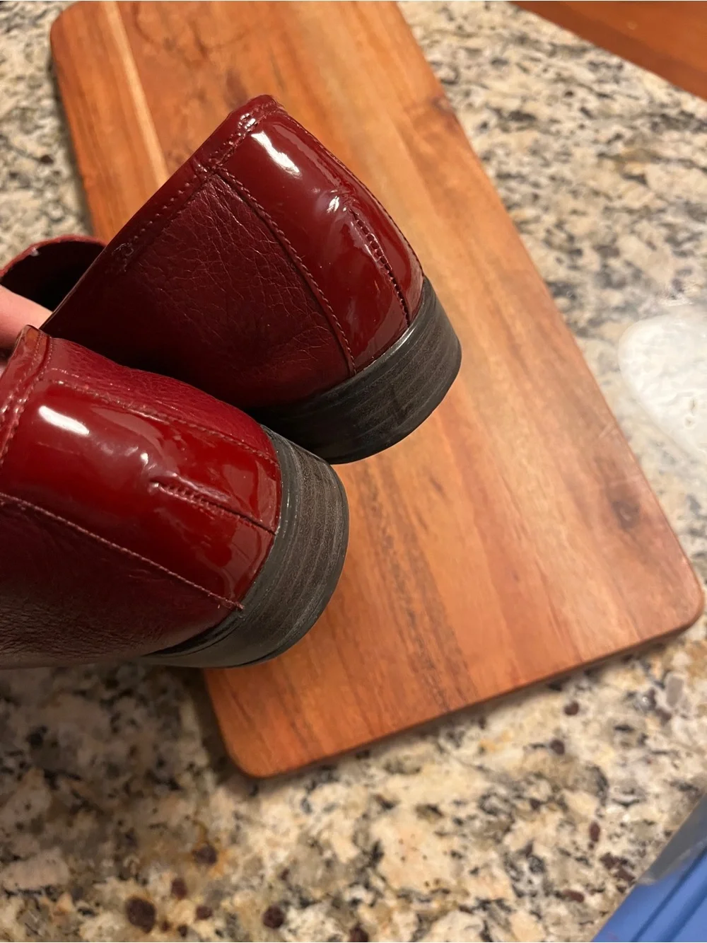 Brighton Women’s Quilted Leather Burgundy Loafers with Silver Accent size 9